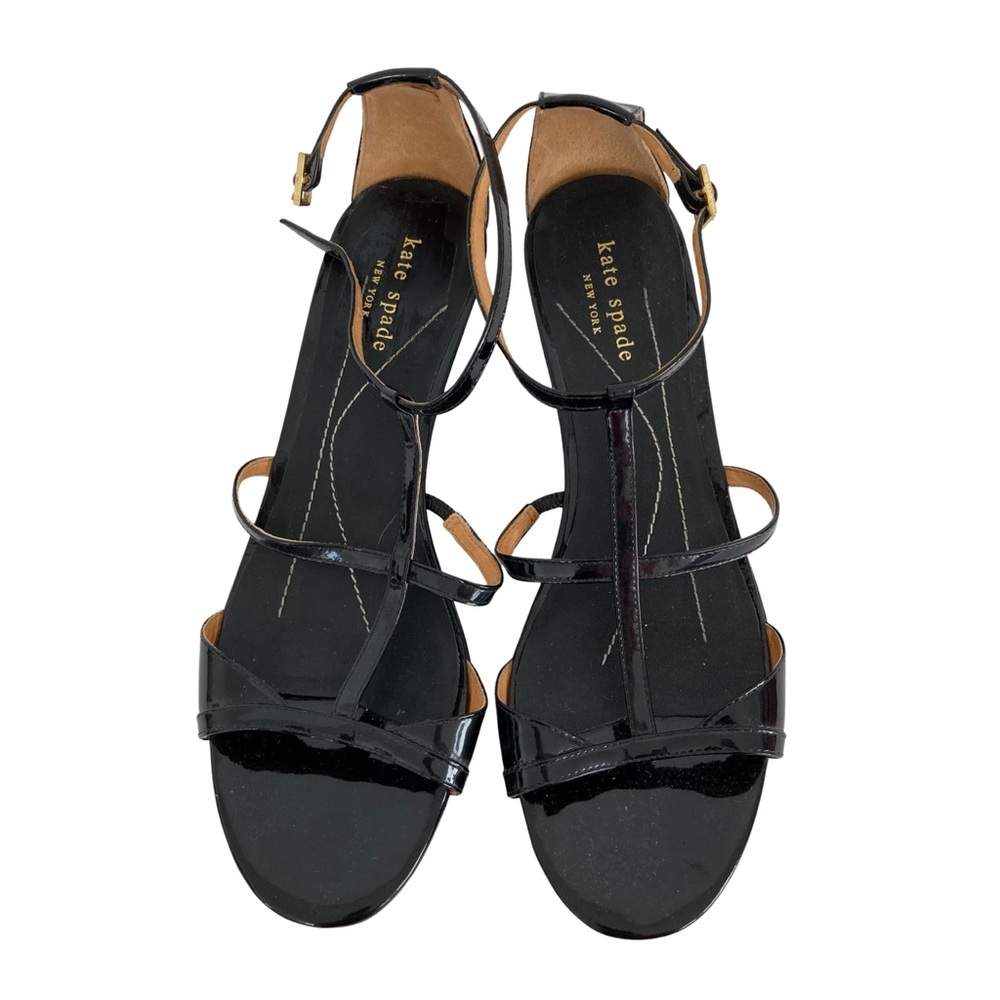 Kate Spade Black Patent Leather Platforms